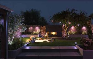 عکس نورپردازی محوطه برای ویلا و حیاط