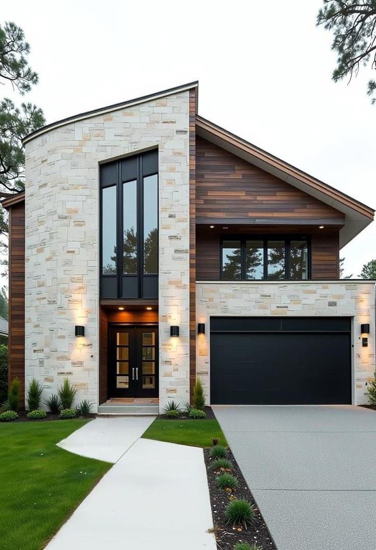 🧱 نما سنگ ساده؛ ترکیبی از زیبایی، دوام و سادگی در طراحی ساختمان