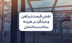 نقش قیمت روز تیرآهن و میلگرد در هزینه ساخت ساختمان