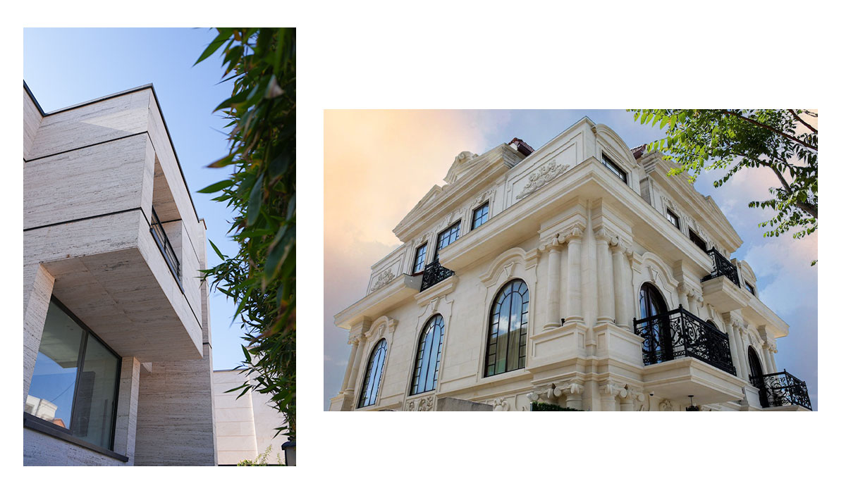 نمای سنگ تراورتن