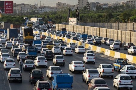 ترافیک سنگین در محور قزوین _ کرج