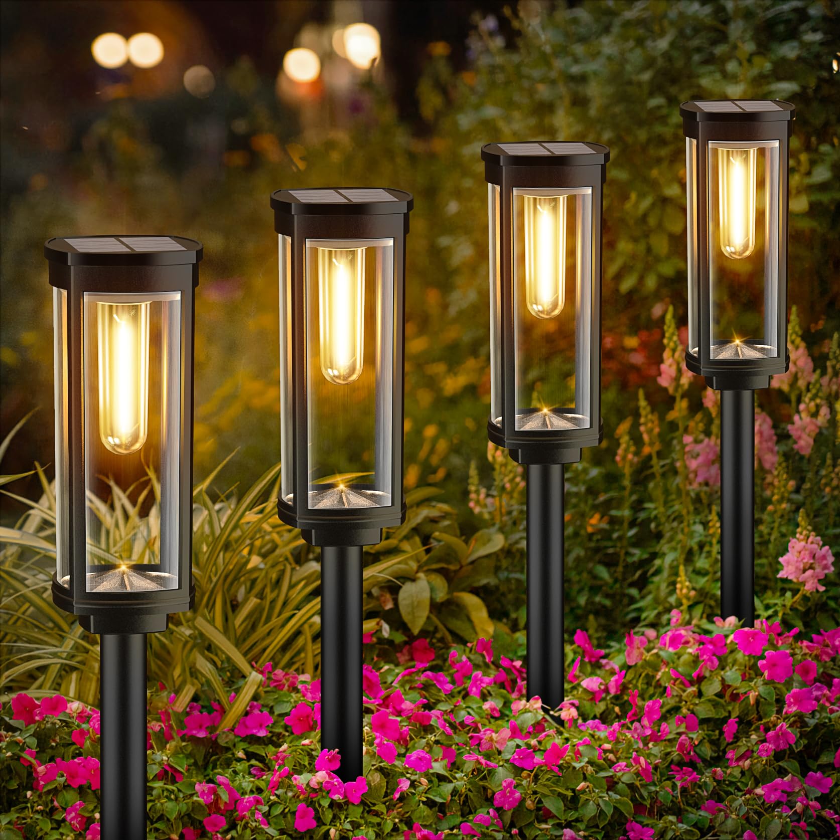 نورپردازی حرفه‌ای حیاط با چراغ‌های LED زیبا