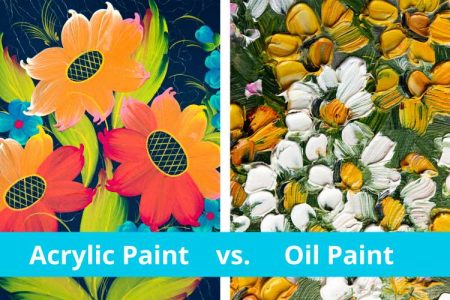 رنگ اکریلیک یا روغنی؟
